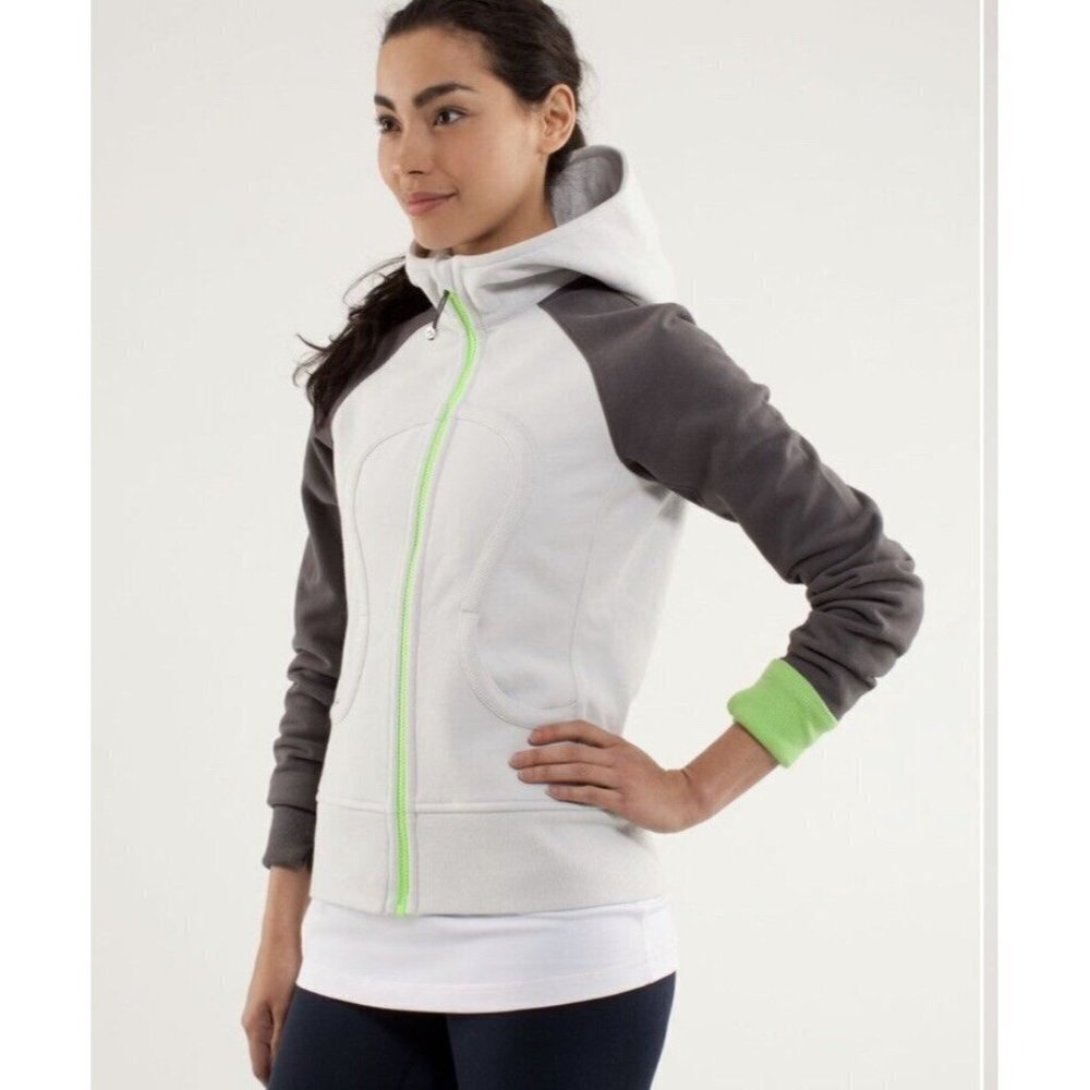 Lululemon Scuba Hoodie *Stretch (Lined Hood)Nimbus / Soot Light / Zippy Green